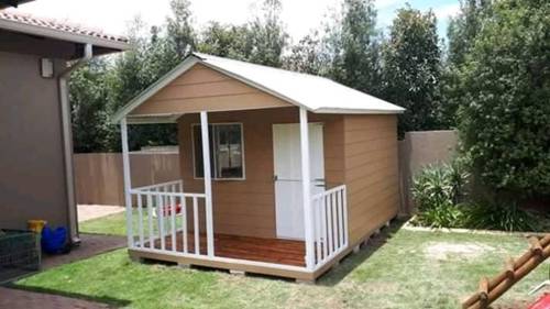 nutec wendy house medium overlap painted with veranda